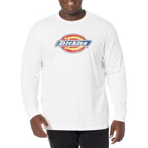 imageDickies Mens Long Sleeve Regular Fit Logo TeeWhite