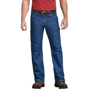 imageDickies Mens Relaxed Fit Fivepocket Flex Performance Carpenter JeanStonewashed V1