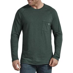 imageDickies Mens Tempiq Performance Cooling Long Sleeve TShirtHunter Heather V1