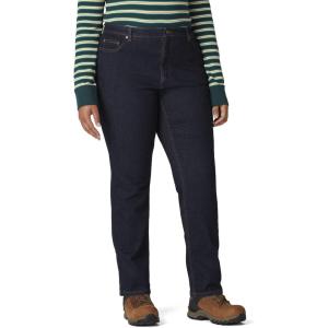 imageDickies Size Womens Plus Perfect Shape Straight Stretch Denim JeansRinsed Indigo Blue