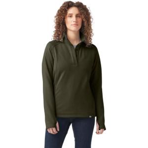 imageDickies Womens Duratech Maverick Halfsnap FleeceMoss Green