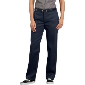 imageDickies Womens Flex Work Pants  Stretch Straight Leg Uniform Trousers for Office Retail ampamp HealthcareDark Navy V1
