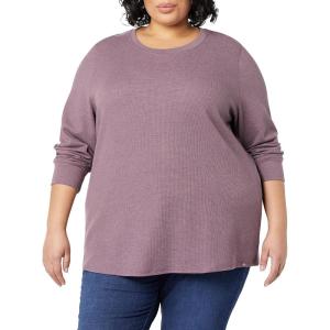 imageDickies Womens Long Sleeve Crew Neck Thermal ShirtDusty Violet Single Dye