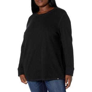 imageDickies Womens Long Sleeve Crew Neck Thermal ShirtKnit Black