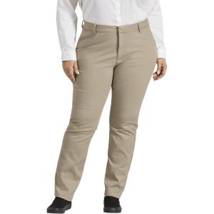 imageDickies Womens Perfect Shape Bootcut Twill Pant  PlusRinsed Oxford Stone
