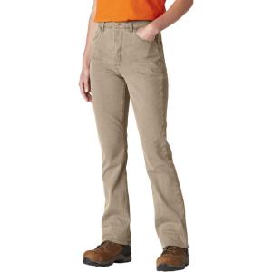 imageDickies Womens Perfect Shape Denim High Waist Bootcut JeanStonewashed Bronze Sand