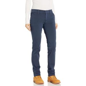 imageDickies Womens Perfect Shape Straight Twill PantRinsed Navy