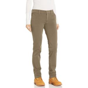 imageDickies Womens Perfect Shape Straight Twill PantRinsed Oxford Stone