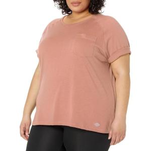 imageDickies Womens Plus Cooling Short Sleeve TShirtCork Single Dye Heather