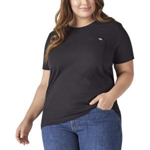 imageDickies Womens Plus Short Sleeve Heavyweight TShirtBlack