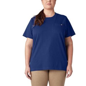 imageDickies Womens Plus Short Sleeve Heavyweight TShirtBlue