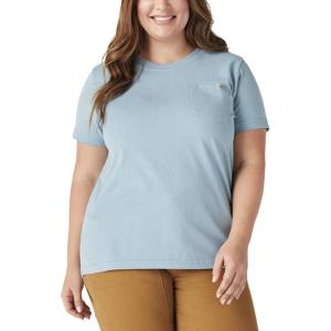 imageDickies Womens Plus Short Sleeve Heavyweight TShirtDockside Blue