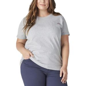 imageDickies Womens Plus Short Sleeve Heavyweight TShirtHeather Gray