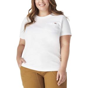imageDickies Womens Plus Short Sleeve Heavyweight TShirtWhite