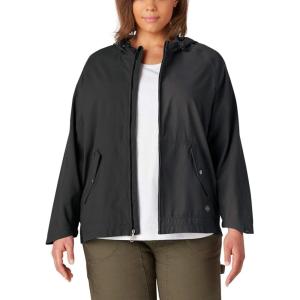 imageDickies Womens Plus Size Performance Hooded Rain JacketBlack