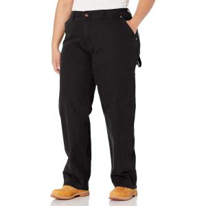 imageDickies Womens Plus Size Relaxed Straight Carpenter Duck PantRinsed Black