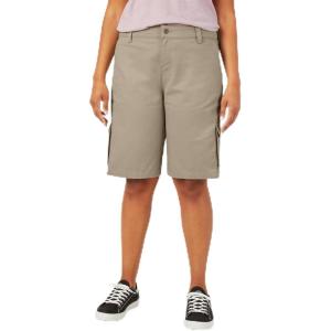 imageDickies Womens Plus Sized Stretch Cargo 11 Relaxed ShortDesert Sand