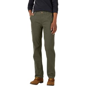 imageDickies Womens Relaxed Straight Carpenter Duck PantRinsed Moss Green