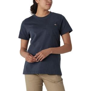 imageDickies Womens Short Sleeve Heavyweight Pocket TShirtAirforce Blue