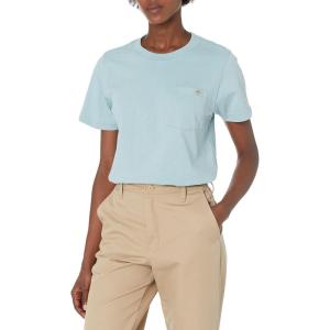 imageDickies Womens Short Sleeve Heavyweight Pocket TShirtDockside Blue