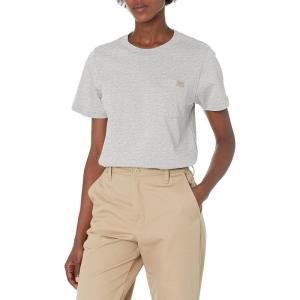 imageDickies Womens Short Sleeve Heavyweight Pocket TShirtHeather Gray