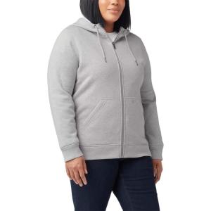imageDickies Womens Size Plus Heavyweight FullZip HoodieHeather Gray
