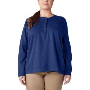 imageDickies Womens Size Plus Heavyweight HenleyBlue