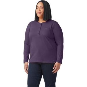 imageDickies Womens Size Plus Heavyweight HenleyDusty Purple Heather