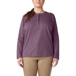 imageDickies Womens Size Plus Heavyweight HenleyGreen