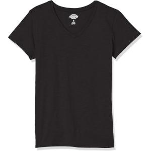 imageDickies Womens Womens Plus Short Sleeve VNeck TShirtBlack