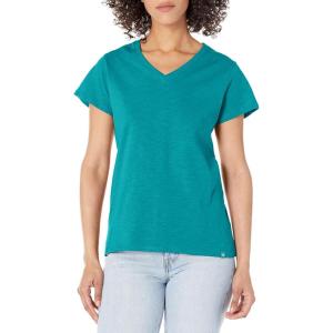 imageDickies Womens Womens Plus Short Sleeve VNeck TShirtDeep Lake