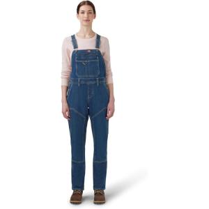 imageDickies womens Double Front Bib OverallDark Stonewashed Denim