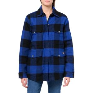 imageDickies womens Flannel Sherpa Lined Chore CoatBlue