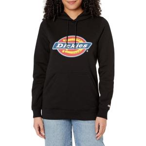 imageDickies womens Heavyweight Logo Fleece PulloverKnit Black