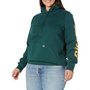 imageDickies womens Heavyweight Wordmark Fleece PulloverForest