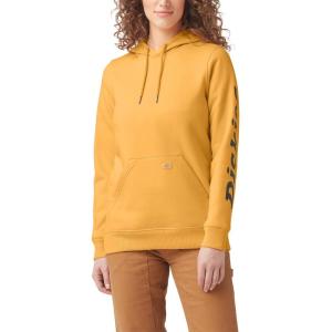 imageDickies womens Heavyweight Wordmark Fleece PulloverOrange Glow