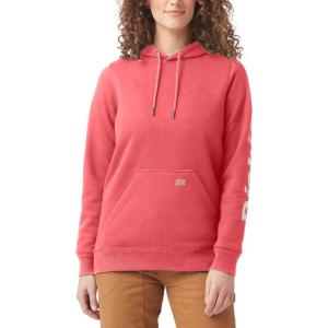 imageDickies womens Heavyweight Wordmark Fleece PulloverTea Rose