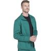 imageDickies Dynamix Men Warm Up Scrubs Jacket Zip Front DK310Hunter Green