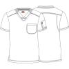 imageDickies Dynamix Scrubs for Men AthleticInspired VNeck Chest Pocket Scrub Top with FourWay Stretch ampamp Moisture Wicking DK610Black