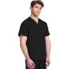 imageDickies Dynamix Scrubs for Men AthleticInspired VNeck Chest Pocket Scrub Top with FourWay Stretch ampamp Moisture Wicking DK610Black