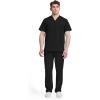 imageDickies Dynamix Scrubs for Men AthleticInspired VNeck Chest Pocket Scrub Top with FourWay Stretch ampamp Moisture Wicking DK610Black