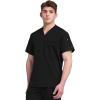 imageDickies Dynamix Scrubs for Men AthleticInspired VNeck Chest Pocket Scrub Top with FourWay Stretch ampamp Moisture Wicking DK610Black