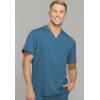 imageDickies Dynamix Scrubs for Men AthleticInspired VNeck Chest Pocket Scrub Top with FourWay Stretch ampamp Moisture Wicking DK610Caribbean Blue