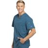 imageDickies Dynamix Scrubs for Men AthleticInspired VNeck Chest Pocket Scrub Top with FourWay Stretch ampamp Moisture Wicking DK610Caribbean Blue