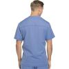 imageDickies Dynamix Scrubs for Men AthleticInspired VNeck Chest Pocket Scrub Top with FourWay Stretch ampamp Moisture Wicking DK610Ciel Blue