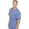 imageDickies Dynamix Scrubs for Men AthleticInspired VNeck Chest Pocket Scrub Top with FourWay Stretch ampamp Moisture Wicking DK610Ciel Blue