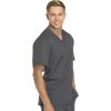 imageDickies Dynamix Scrubs for Men AthleticInspired VNeck Chest Pocket Scrub Top with FourWay Stretch ampamp Moisture Wicking DK610Pewter