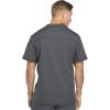 imageDickies Dynamix Scrubs for Men AthleticInspired VNeck Chest Pocket Scrub Top with FourWay Stretch ampamp Moisture Wicking DK610Pewter