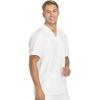 imageDickies Dynamix Scrubs for Men AthleticInspired VNeck Chest Pocket Scrub Top with FourWay Stretch ampamp Moisture Wicking DK610White