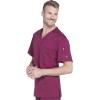 imageDickies Dynamix Scrubs for Men AthleticInspired VNeck Chest Pocket Scrub Top with FourWay Stretch ampamp Moisture Wicking DK610Wine